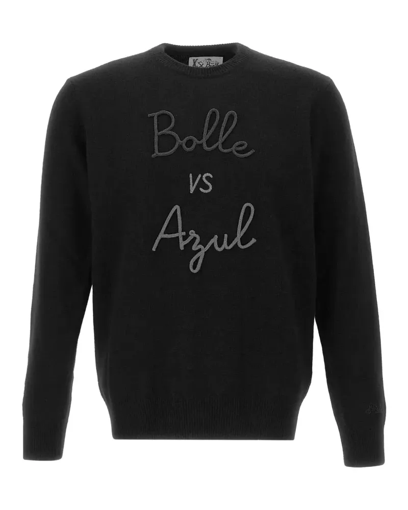 MC2 Saint Barth Heron Pullover mit Stickerei - Schwarz Schwarz