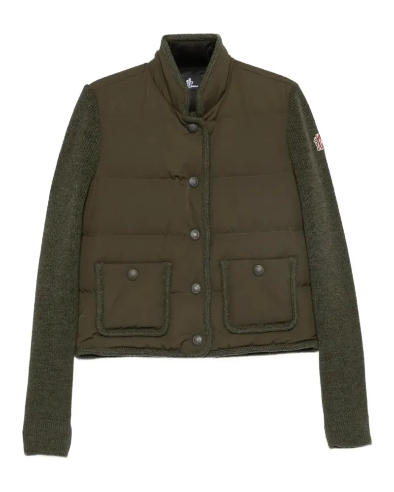 Moncler quilted panelled jacket - Grün Grün