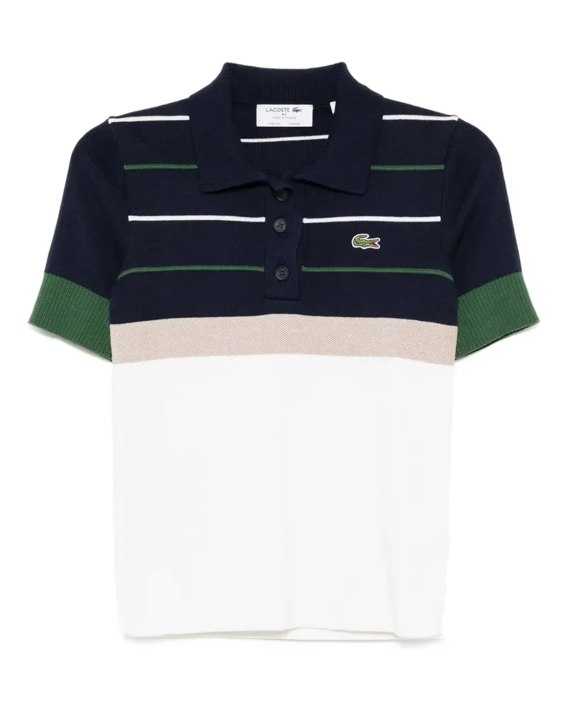 Lacoste Gestreiftes Poloshirt - Blau Blau