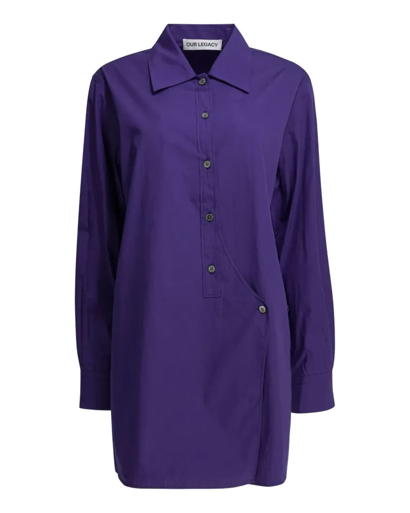 Our Legacy button blouse - Blau Blau