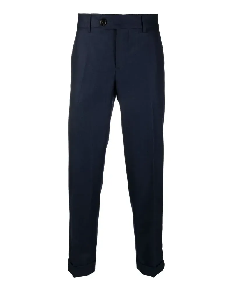 Brunello Cucinelli belt-loops trousers - Blau Blau