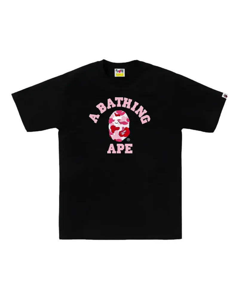 BAPE ABC Camo College T-Shirt - Schwarz Schwarz