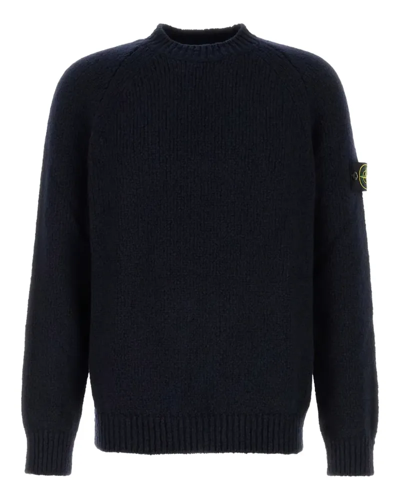 Stone Island Pullover mit Logo-Patch - Schwarz Schwarz