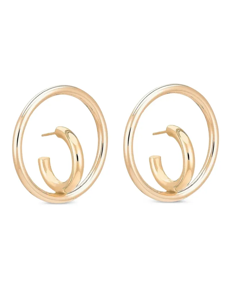 Charlotte Chesnais Vergoldeter 'Saturn Blow' Ohrring Gold