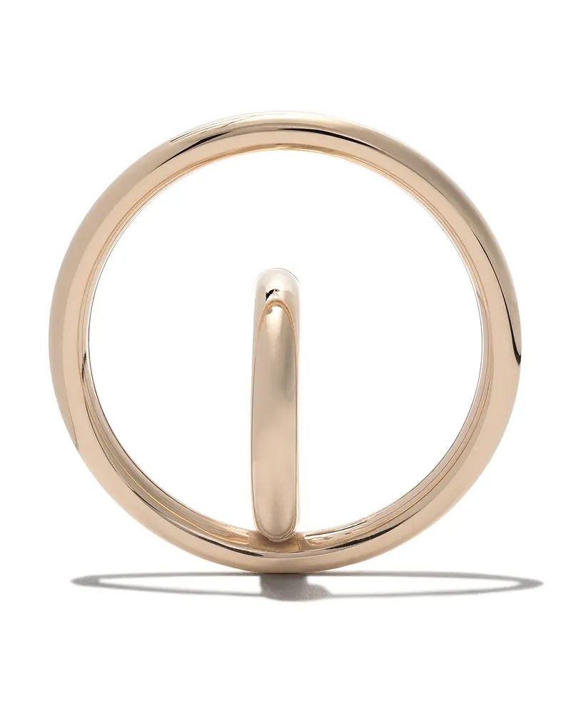 Charlotte Chesnais Vergoldeter 'Saturn Blow' Ohrring - Metallic Metallic