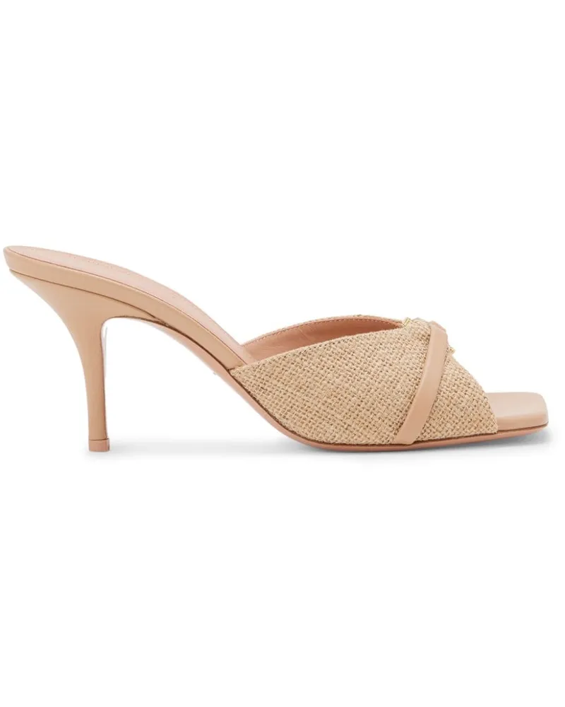 Malone Souliers Patricia Mules aus Jute 70mm - Nude Nude