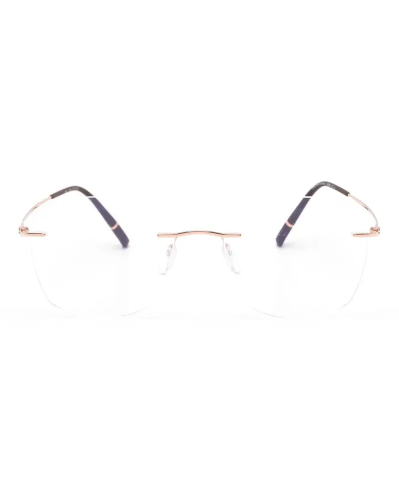 Silhouette rimless geometric-frame glasses - Rosa Rosa