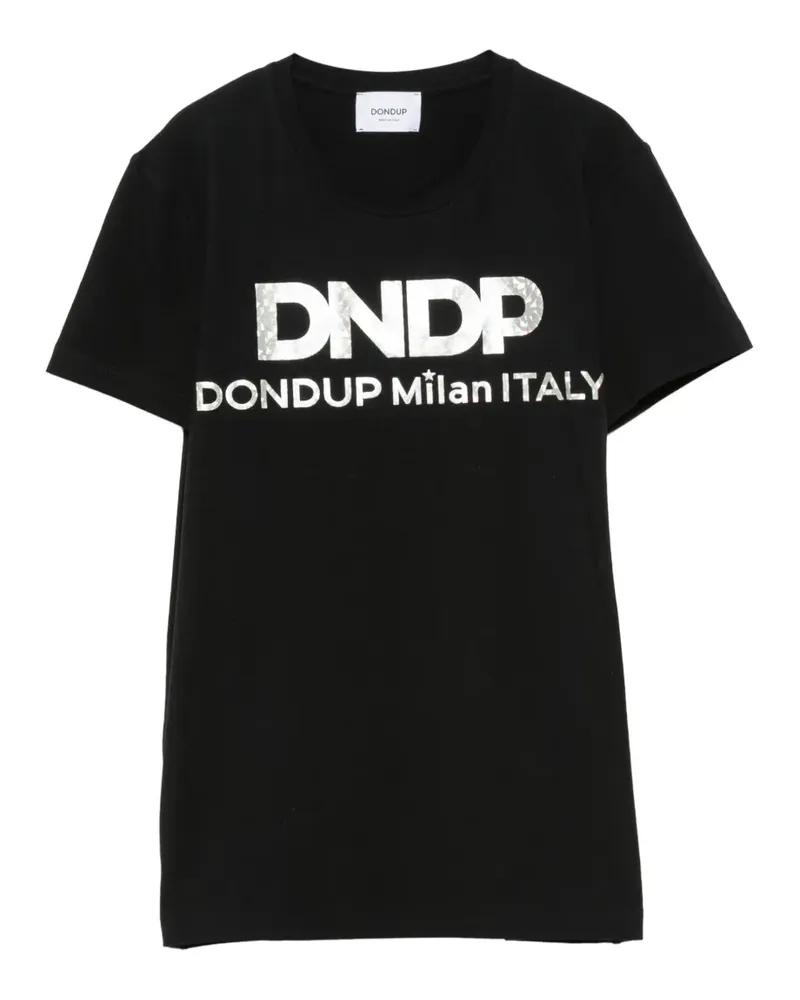 Dondup logo-print cotton T-shirt - Schwarz Schwarz