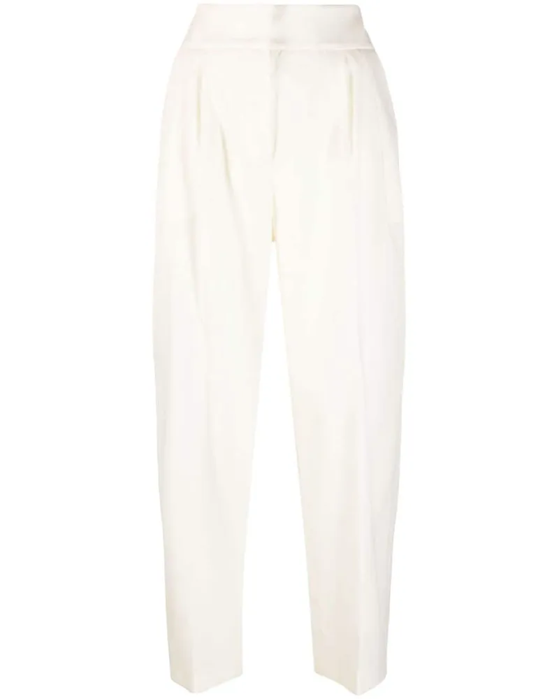 Fabiana Filippi Tapered-Hose mit Bügelfalten - Weiß Weiß