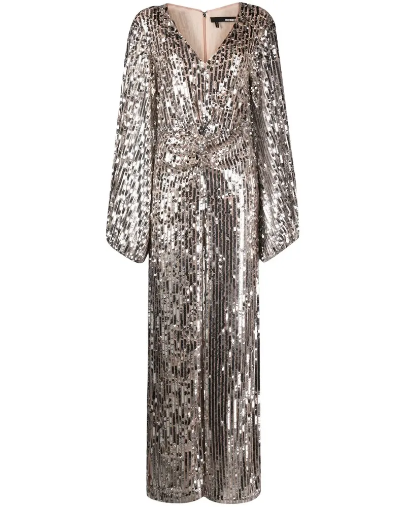 ROTATE Birger Christensen Jumpsuit mit Pailletten - Silber Silber