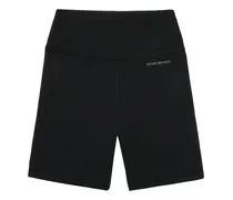 Radlerhose mit Logo-Print - Schwarz