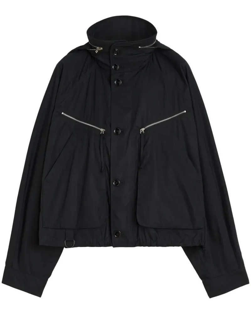 Christophe Lemaire Parachute Jacke - Schwarz Schwarz