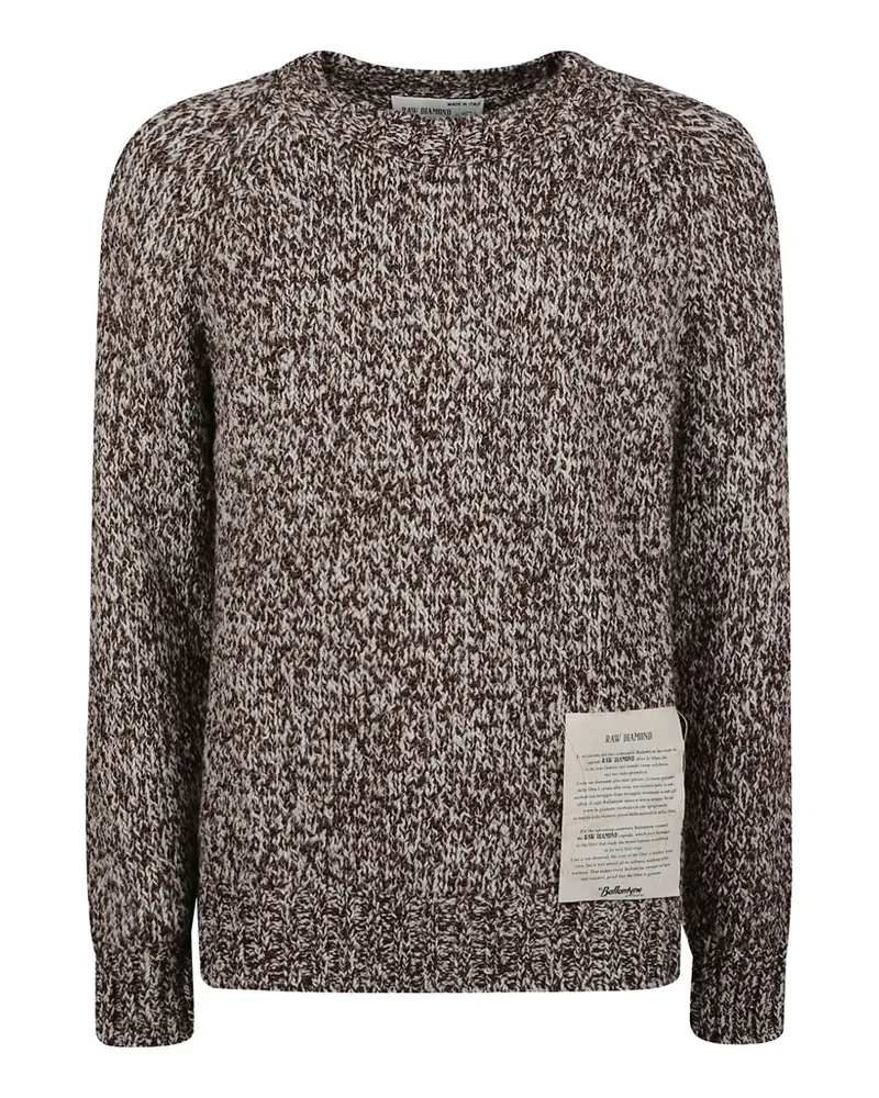 Ballantyne Grob gestrickter Raw Diamond Pullover - Braun Braun