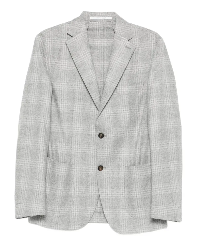 Eleventy Kariertes Sakko - Grau Grau