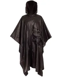 Natasha Zinko hooded poncho Schwarz