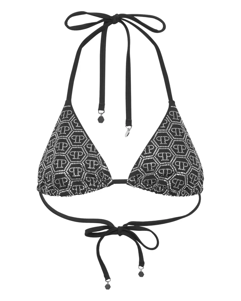 Philipp Plein Bikini mit Strassverzierung - Schwarz Schwarz