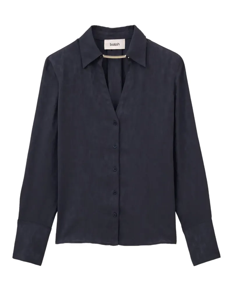 ba&sh Hetsey Hemd mit Jacquard-Effekt - Blau Blau