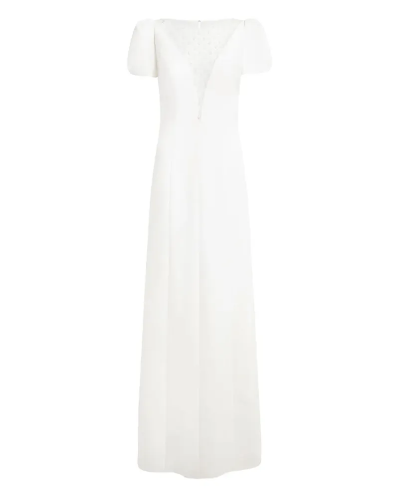 Jenny Packham Empress Abendkleid mit Spitzeneinsatz - Weiß Weiß