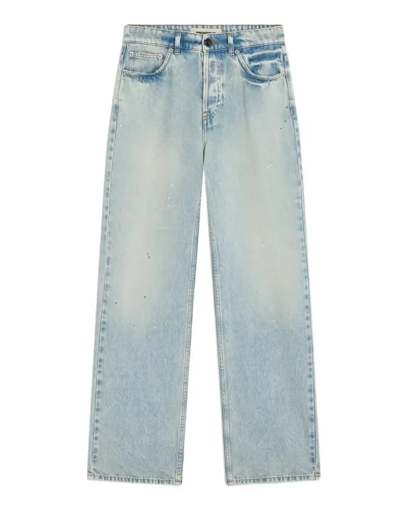 Semicouture Delma paint-splatter jeans - Blau Blau