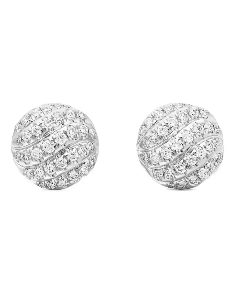 David Yurman Sculpted Cable Ohrringe aus Sterlingsilber 8mm Silber