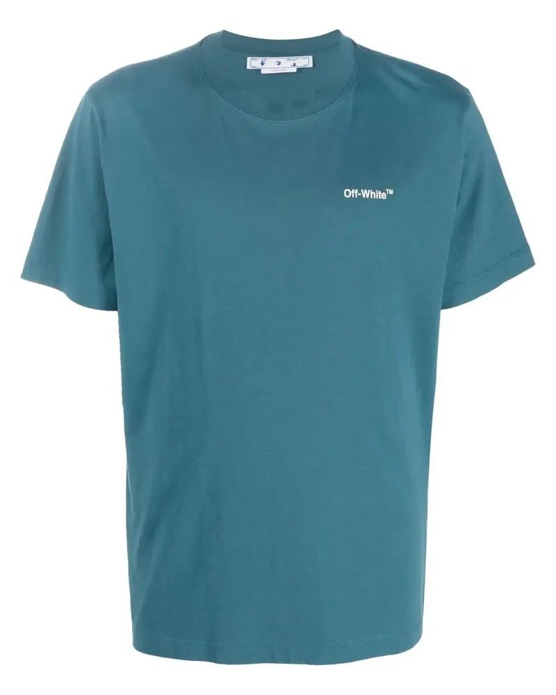 OFF-WHITE T-Shirt mit Arrows-Print - Blau Blau