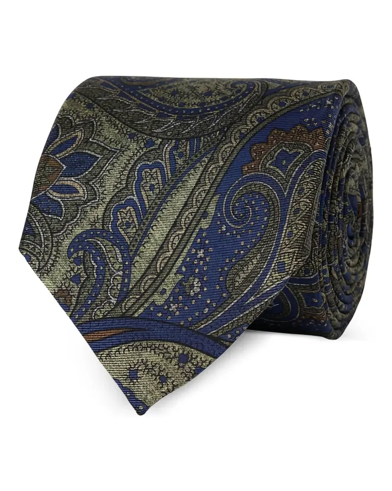 Ascot Krawatte mit Paisleymuster - Blau Blau
