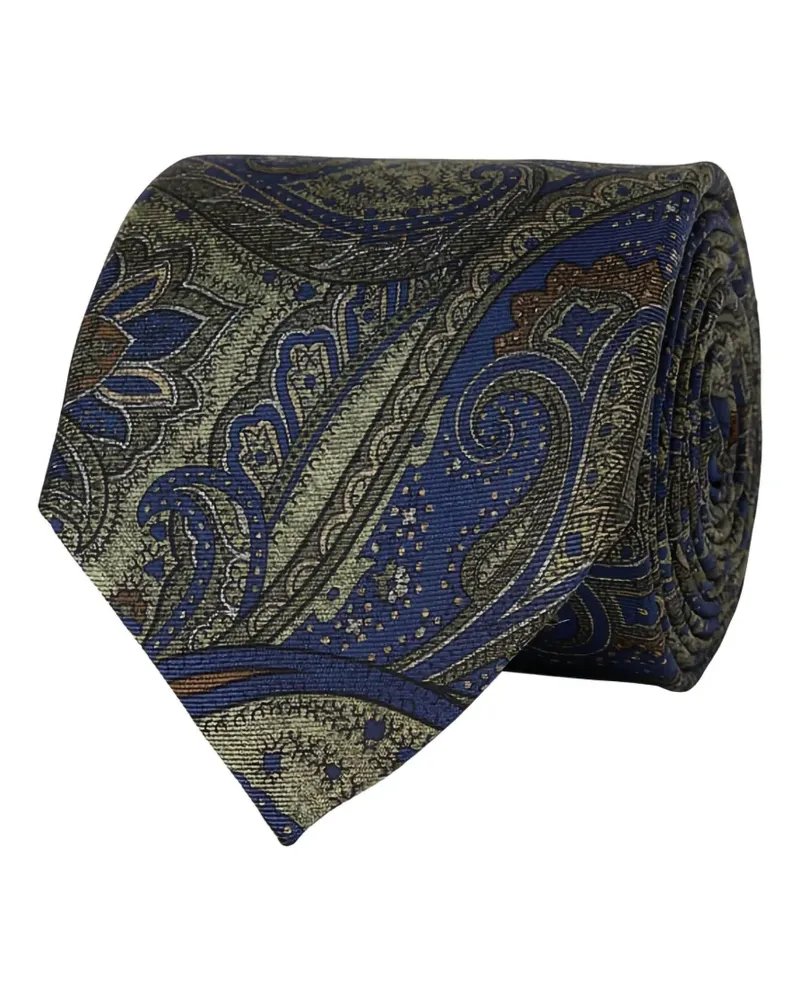 Ascot paisley-pattern tie - Blau Blau