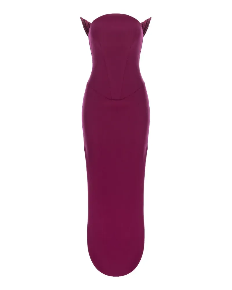 V:PM ATELIER Billie Maxikleid mit Raffungen - Violett Violett