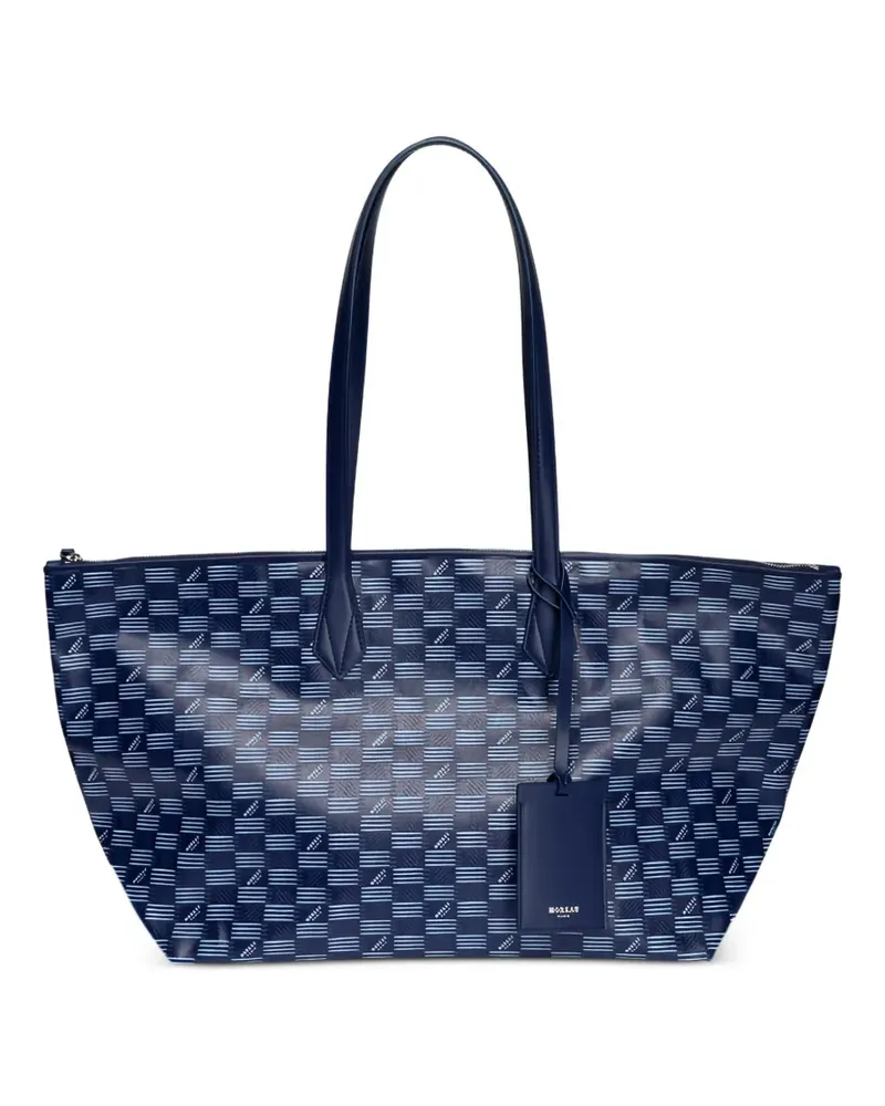 Moreau Paris medium Vogue patterned tote bag - Blau Blau