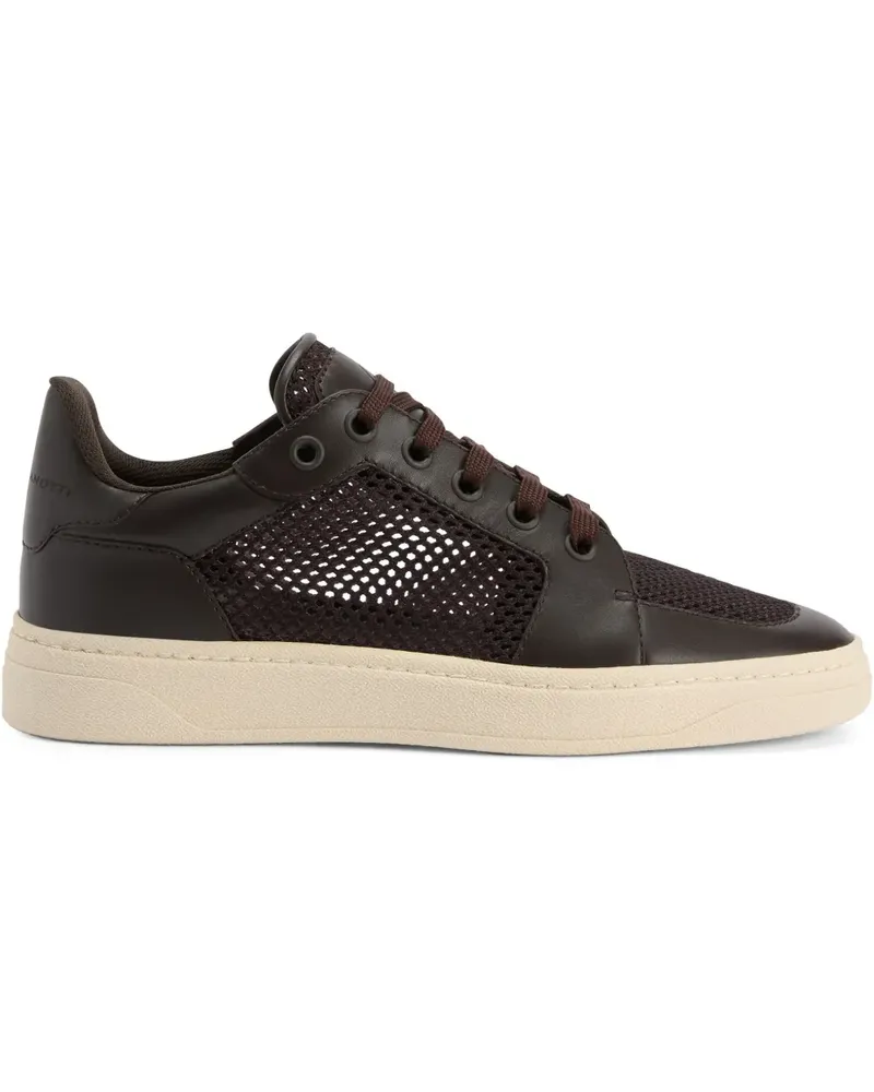 Giuseppe Zanotti Sneakers mit Netzeinsatz - Braun Braun