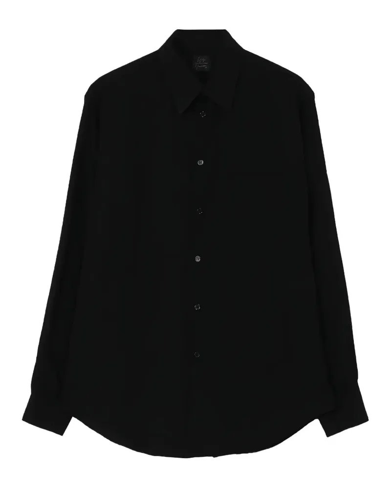 Yohji Yamamoto long-sleeve shirt - Schwarz Schwarz
