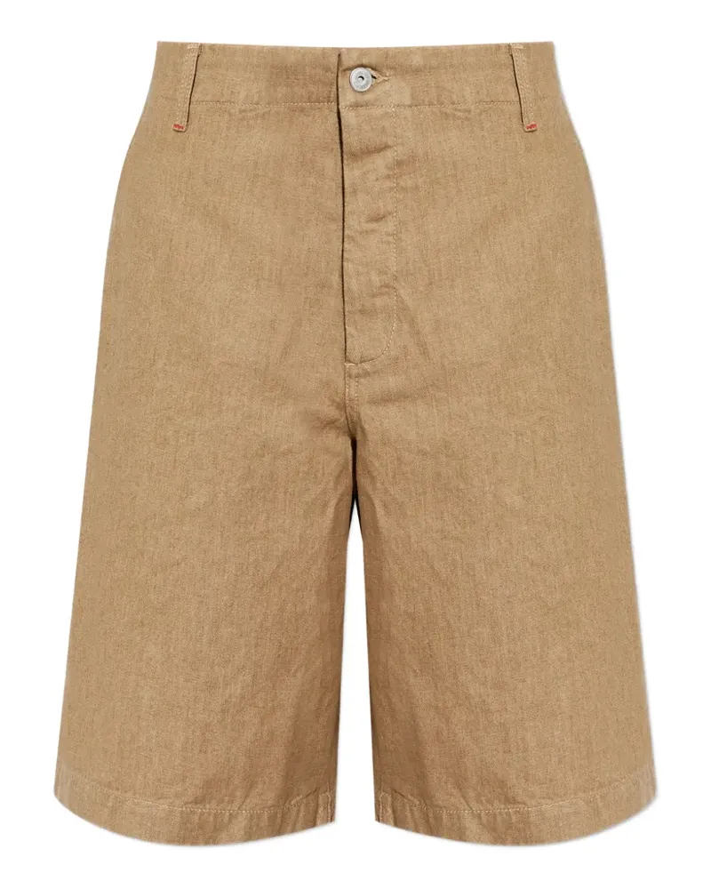 Jacquemus Jeans-Shorts mit Knöpfen - Braun Braun