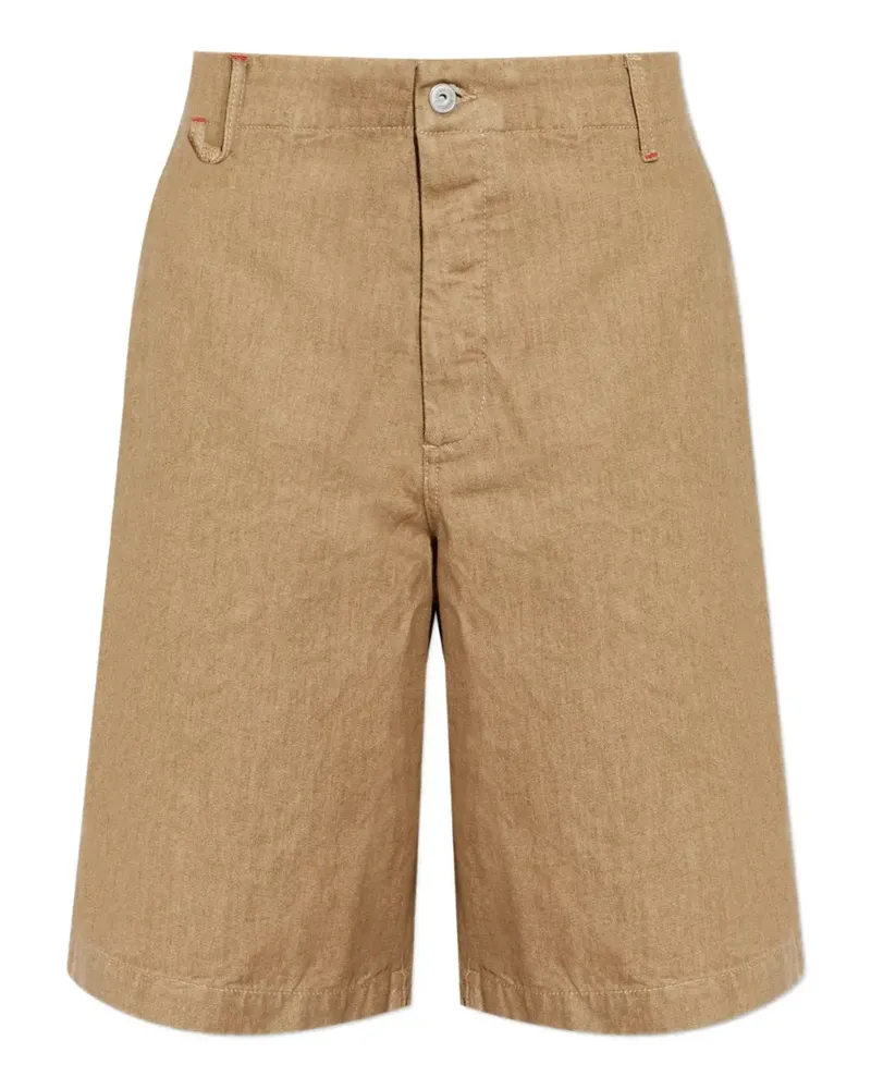 Jacquemus Jeans-Shorts mit Knöpfen - Braun Braun