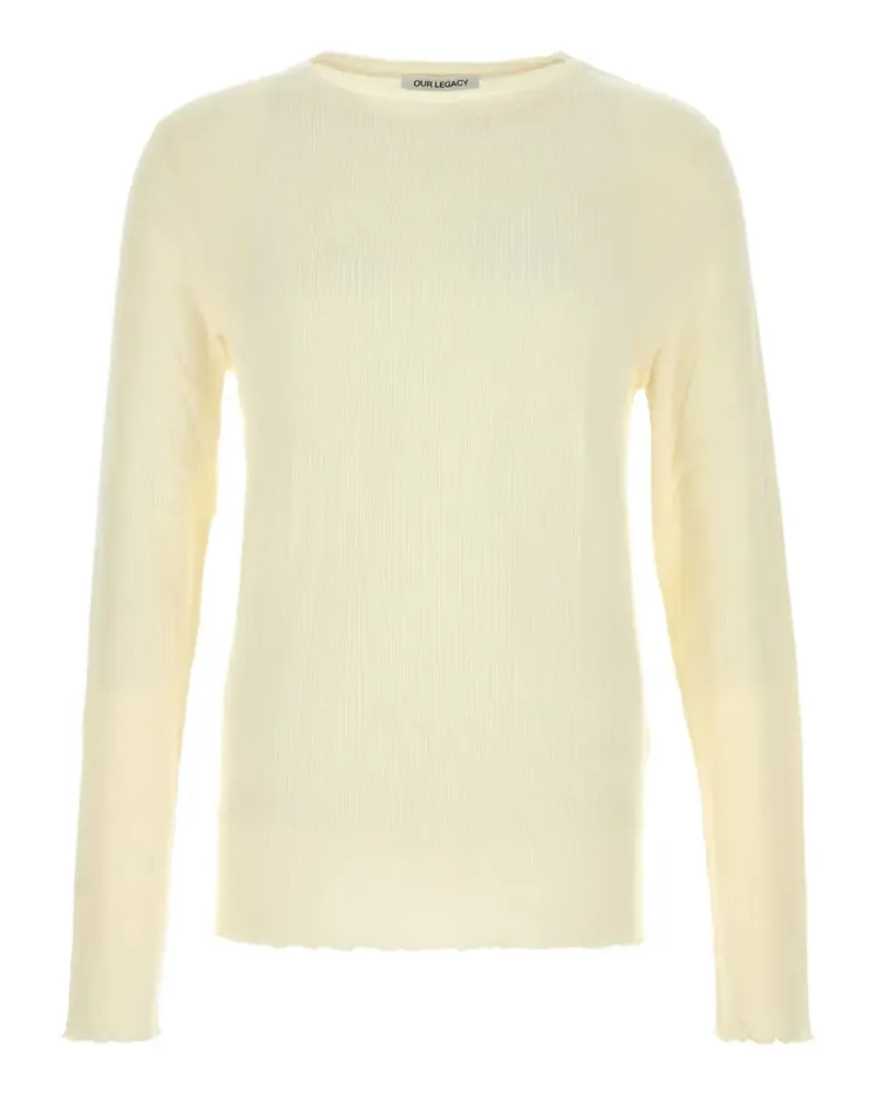 Our Legacy Cream cotton blend t-shirt - Nude Nude