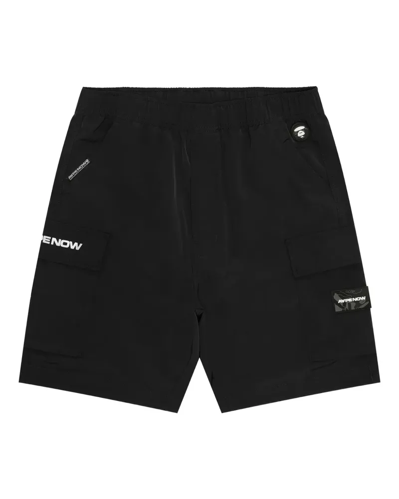 BAPE Cargo-Shorts mit Logo-Print - Schwarz Schwarz