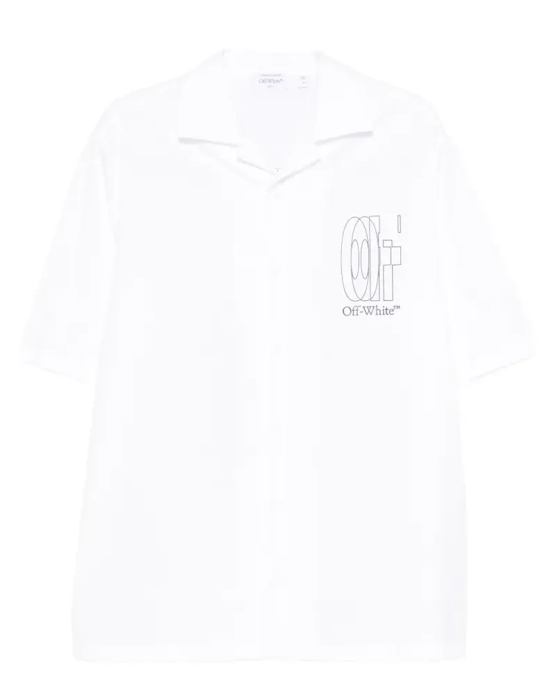 OFF-WHITE logo-print short-sleeve shirt - Weiß Weiß