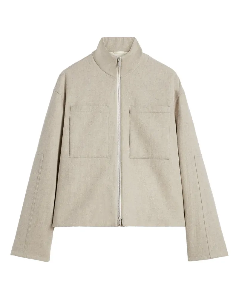 Jil Sander Jacke aus Filz - Nude Nude