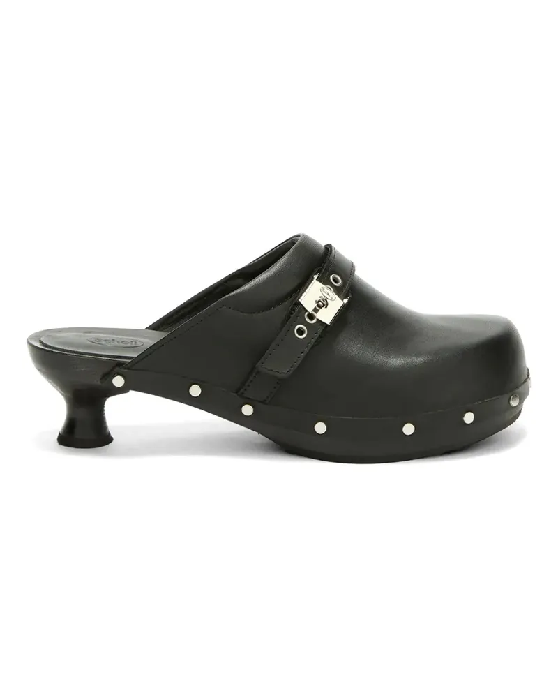 Scholl stud-embellished buckle-strap mules - Schwarz Schwarz