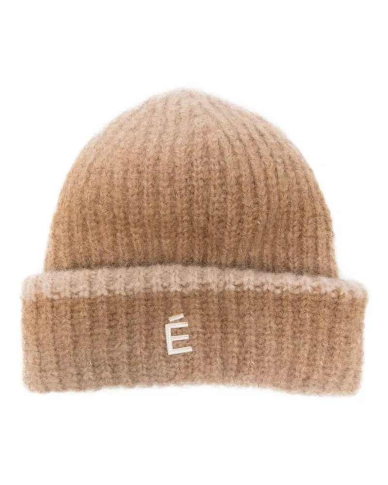Études Studio Beanie mit Farbverlauf-Optik - Braun Braun