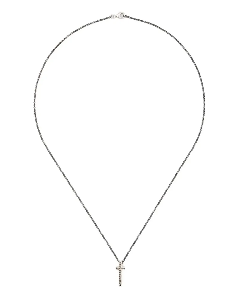 Rosa Maria Halskette mit Kreuzanhänger - Silber Silber