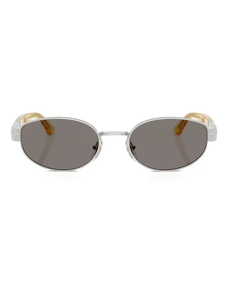 Persol Sonnenbrille mit ovalem Gestell - Silber Silber