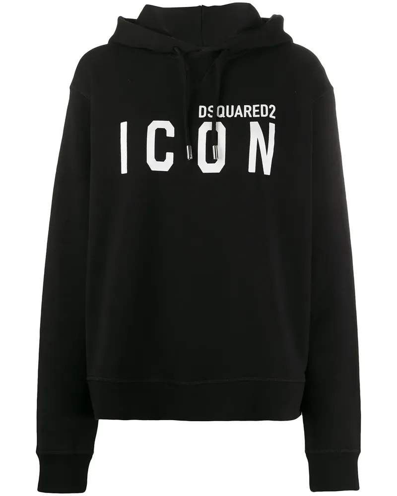 Dsquared2 Icon Hoodie - Schwarz Schwarz