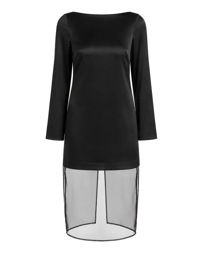 esse Cartia Kleid mit Wasserfallausschnitt - Schwarz Schwarz