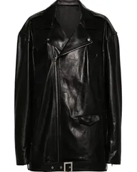 Rick Owens Jumbo Lukes Stooges Bikerjacke Schwarz