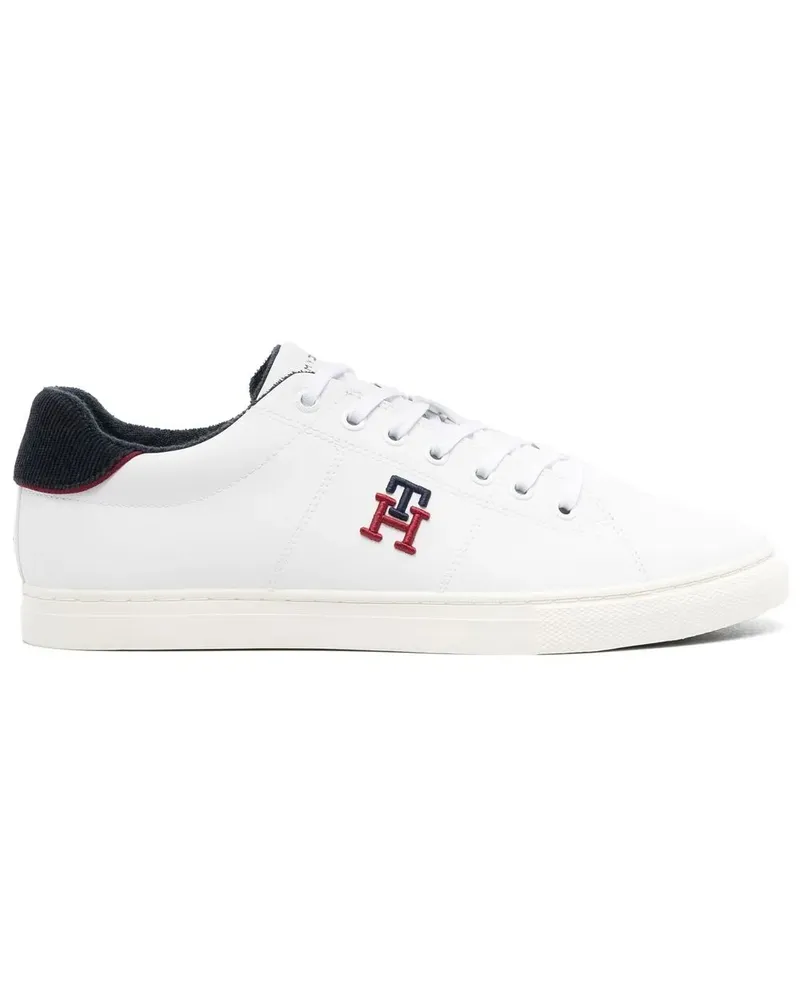 Tommy Hilfiger Sneakers mit Logo-Stickerei - Weiß Weiß