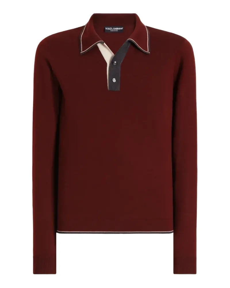 Dolce & Gabbana Klassisches Poloshirt - Rot Rot