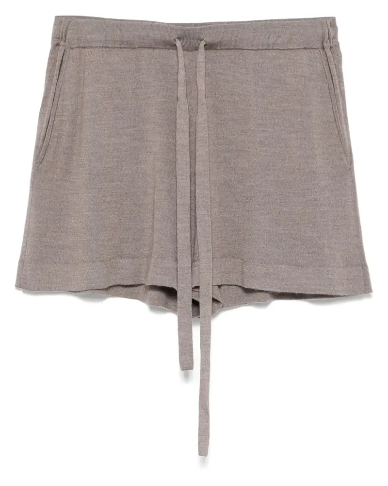 P.A.R.O.S.H. P.A.R.O H. Kurze Shorts aus Feinstrick - Nude Nude
