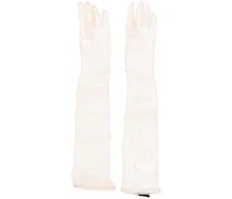 Handschuhe mit transparentem Finish