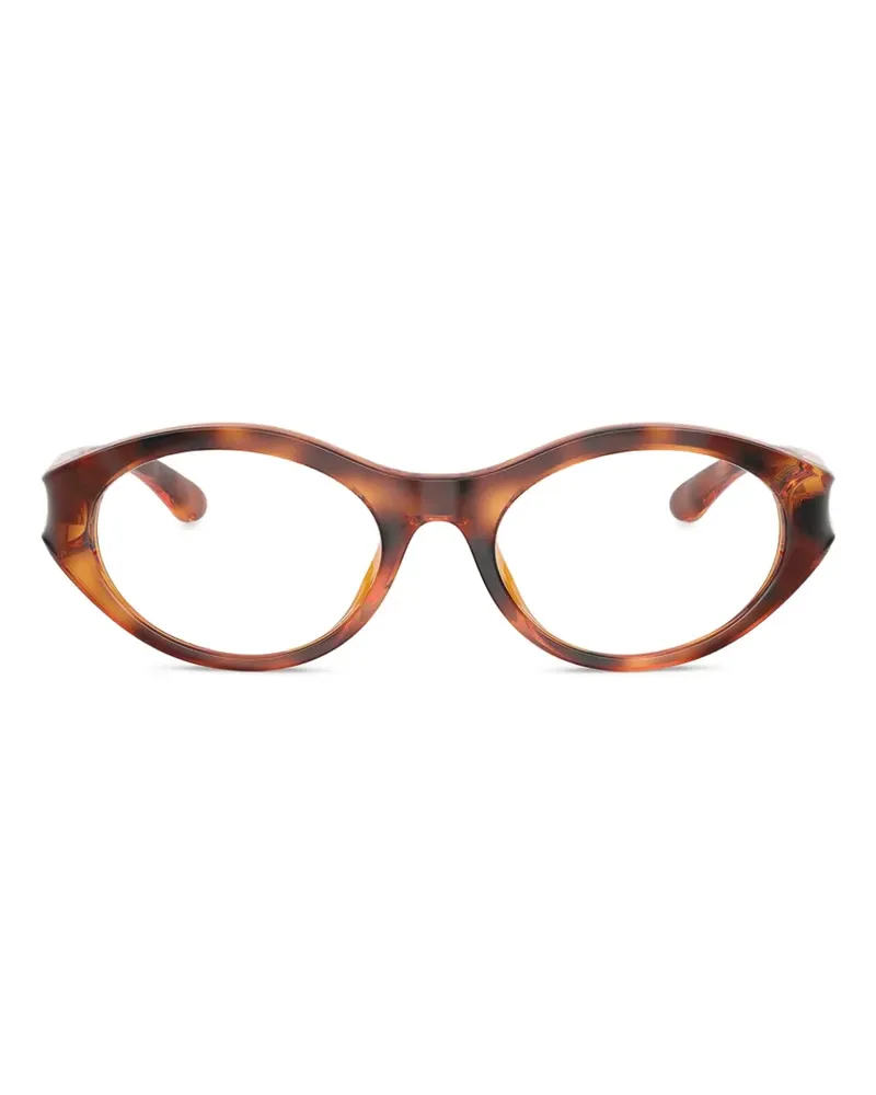 Diesel Brille mit ovalem Gestell - Braun Braun
