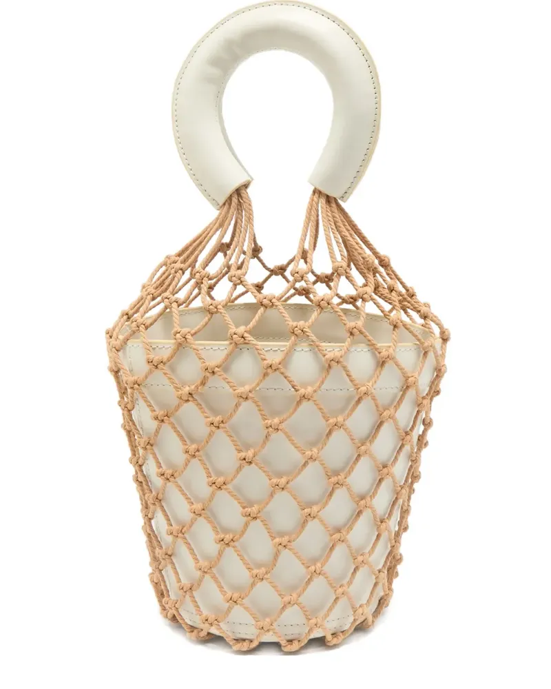 STAUD 2020s Beuteltasche aus Leder - Weiß Weiß